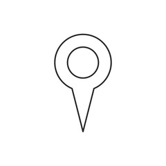 Outline location icon isolated on white background