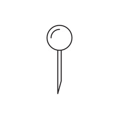 Outline location icon isolated on white background