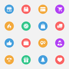 Fototapeta premium Shopping cart icons