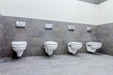 Public toilet cubicle