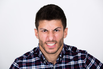 Fototapeta premium Portrait eines jungen Mannes mit div. Posen / Gesichtsmimiken