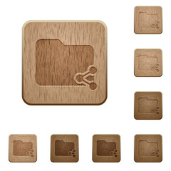 Share folder wooden buttons