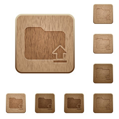 Folder upload wooden buttons