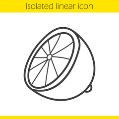 Lemon linear icon