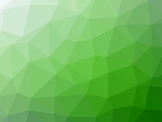 Green white gradient abstract polygon shaped background