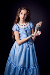 Girl in a suit of Alice