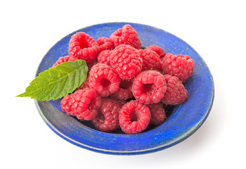 Himbeeren als Nachspeise