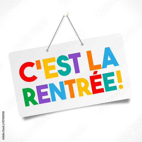 "C'est la rentrée !" fichier vectoriel libre de droits sur la banque d'images Fotolia.com ...
