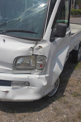 Obraz na płótnie Canvas 事故車