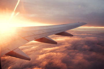 Fototapeta premium Above the clouds.