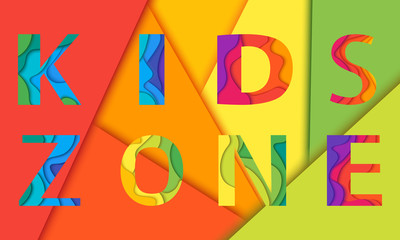 Kids room vector lettering