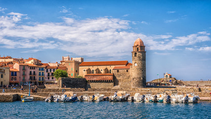 Panorama Hafen von Collioure