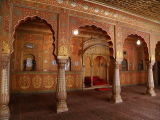 Stunning Interior Decoration of the Old Palace in Rajasthan, India