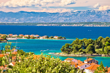 Zadar islands archipelago and Velebit mountain view