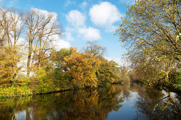 Fototapeta na wymiar Awesome Creek view at Krefeld