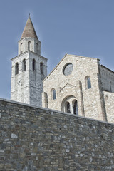 Fototapeta na wymiar External view of a medieval italian church
