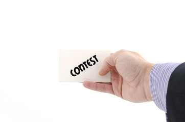 Contest text concept