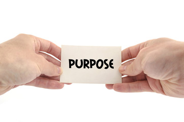 Purpose text concept