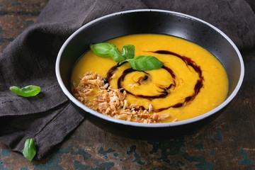 Pumpkin and sweet potato soup