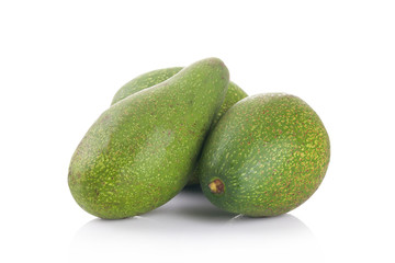 Avocados isolate on  white background