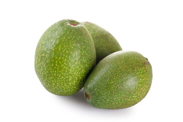 Avocados isolate on white background
