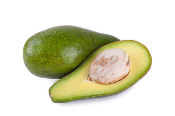 Avocados isolate on  white background