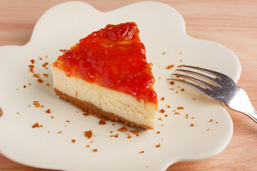 Cheesecake with brazilian goiabada jam of guava
