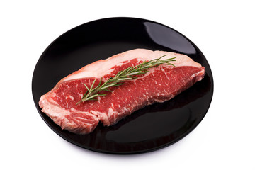 beef sirloin steak with rosemary