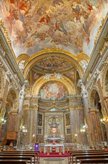 ROME, ITALY - MARCH 9, 2016: The church Chiesa di San Silvestro in Capite.