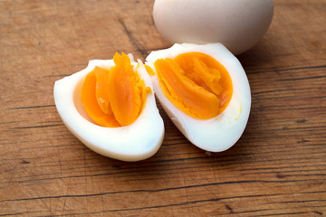 Half boiled egg