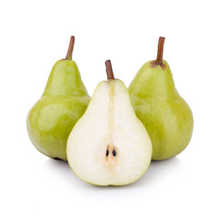 pears isolated on white background