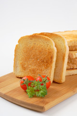 toasted white bread