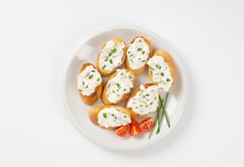 cheese toast canapes