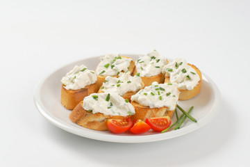 cheese toast canapes