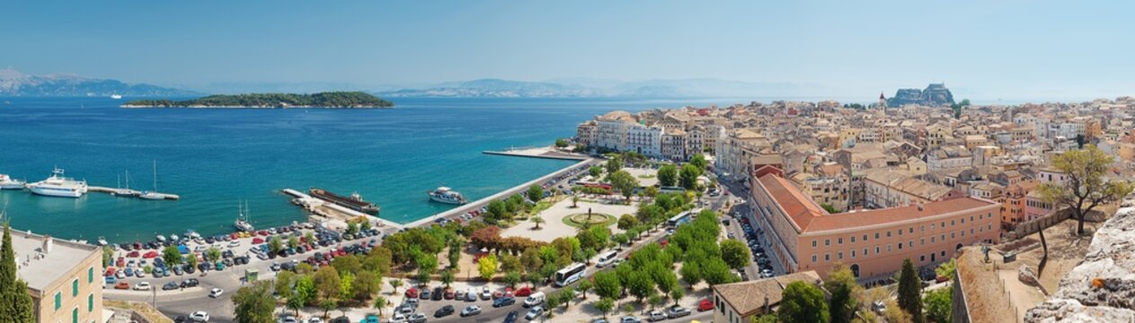 Panorama Of Corfu Town