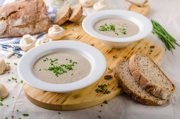 Cream of mushroom soup