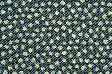 little pattern flower on cloth fabric.