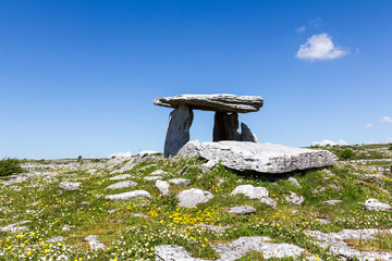 Burren irish dolmen - obrazy, fototapety, plakaty