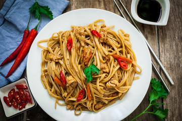 Chinese food on plate