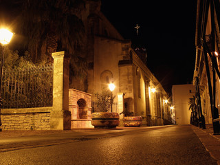 Old street at night