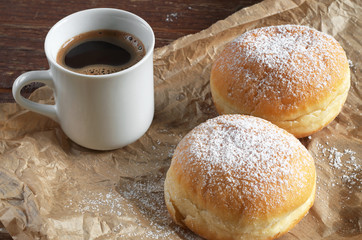 Doughnut with coffee