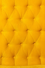 Background of velvet fabric modern yellow sofa