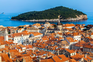 Naklejka na ściany i meble Dubrovnik city in Croatia