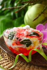 Indonesian mixed fruit dish (Es Campur) dessert - 117024196