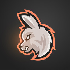 Vector illustration of alpaca. Sport mascot. © thruer