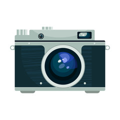 Vector illustration of vintage camera.