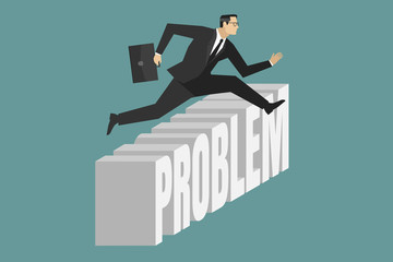 Problem solving in business concept illustration