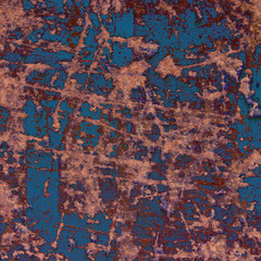 abstract blue background texture of an old rusty wall