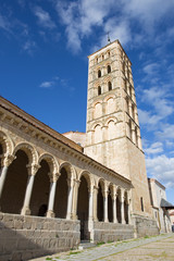 Fototapeta na wymiar Segovia - The romanesque church Iglesia de San Esteban.