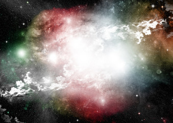 galaxy in a free space